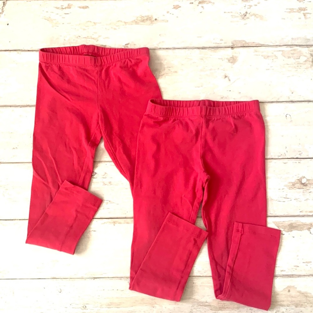 Girls 4/5 Pink Leggings Bundle Set of 2 Circo Brand Kids Toddler Pants 4T 5T